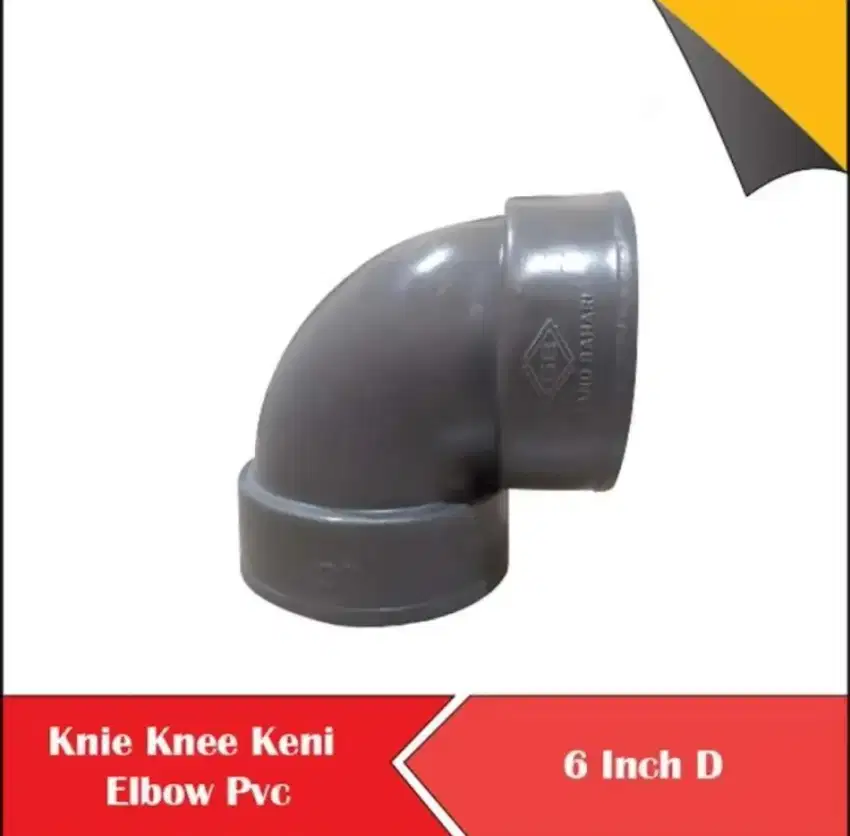 Knie Knee Keni Elbow Pipa PVC 6 Inch D