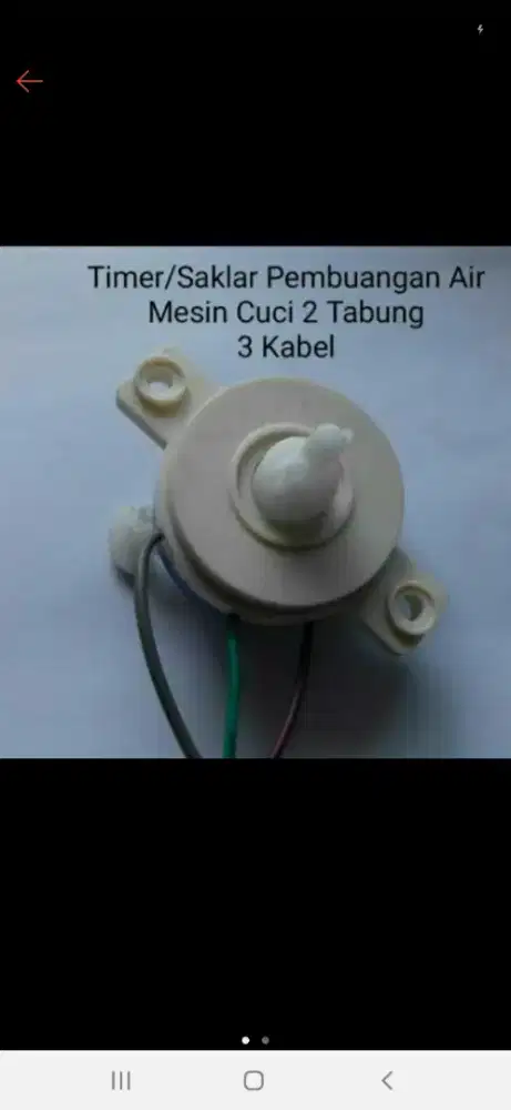 Saklar Tombol Knop Pembuangan Air Spare Part Suku Cadang Mesin Cuci