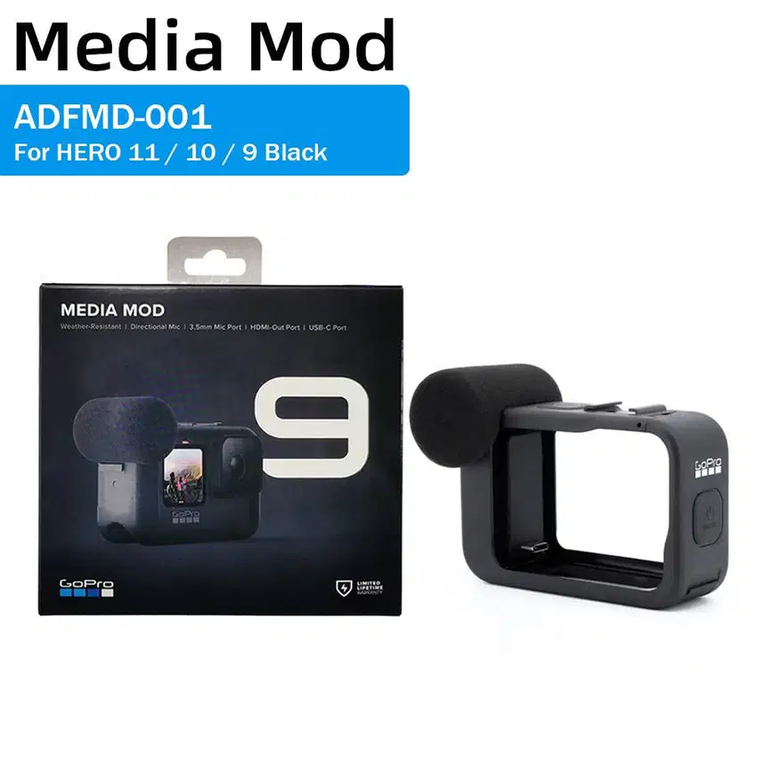 GoPro Original Media Mod for HERO 9 / 10 / 11 Black (Frame + Mic)