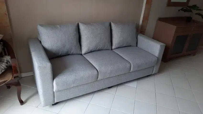Sofa Baru, di bikin sendiri, buatan tangan, home made 3 sheater NEW ok