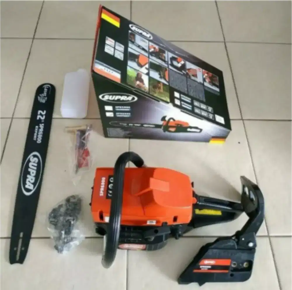 (RUMAH TEKNIK JOGJA) mesin potong kayu gelondongan ( chain saw)