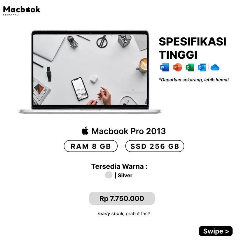 MACBOOK PRO 2013 15  8/256GB/ INTEL CORE I7