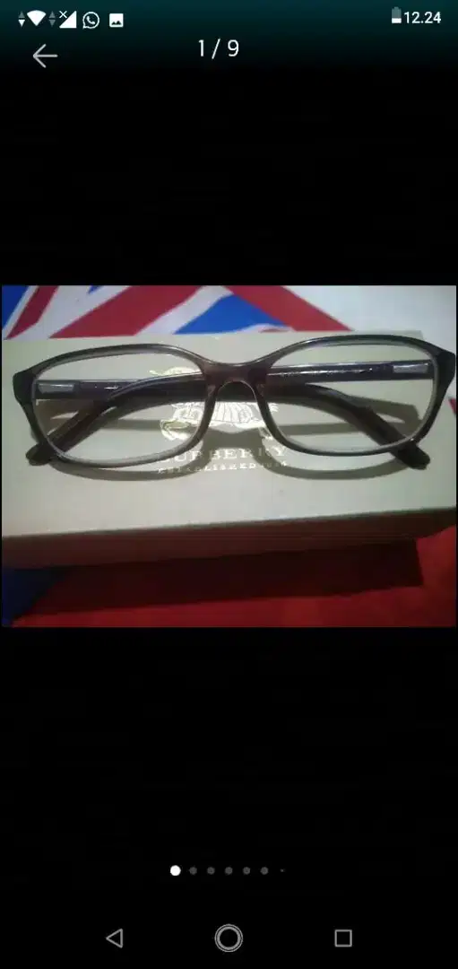 Frame kacamata preloved Burberry