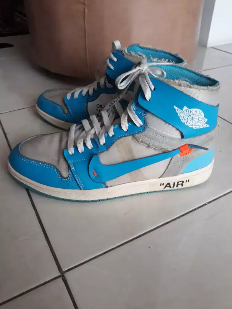 Sepatu basket nike air jordan off white made in china