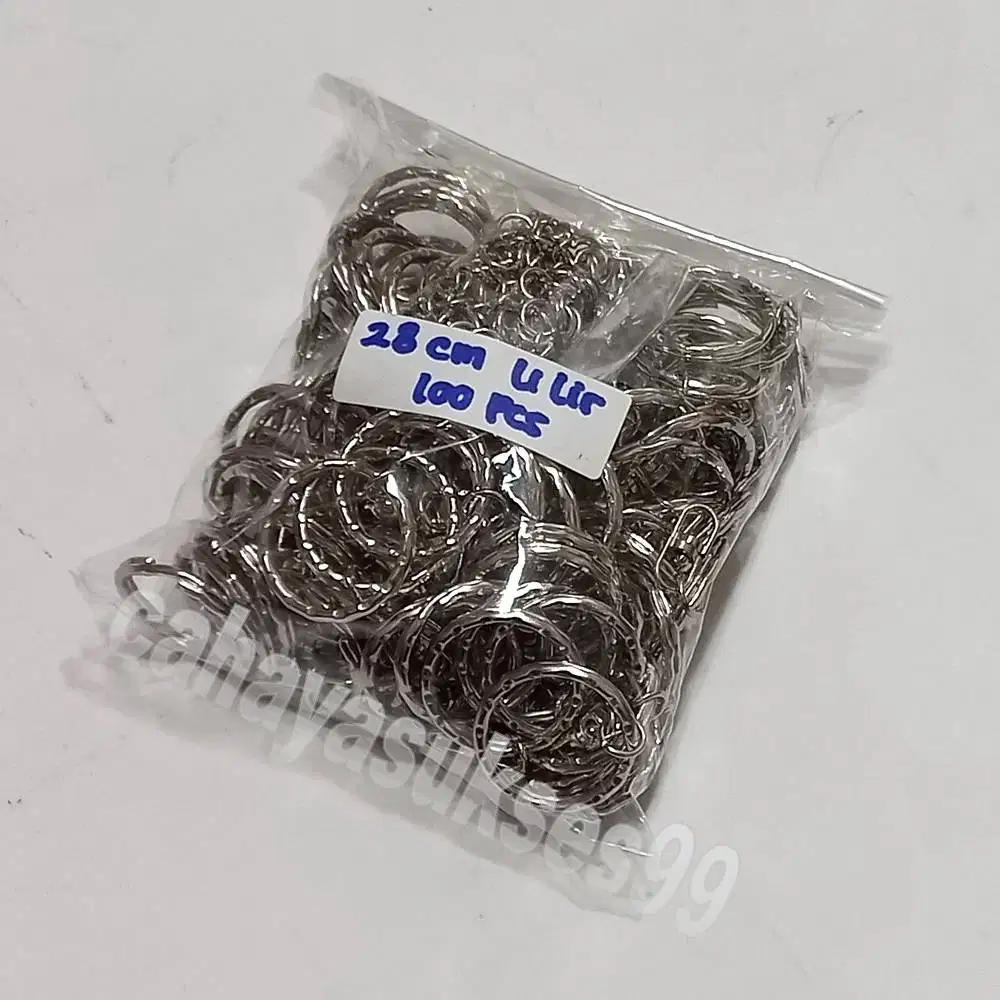 Ring Gantungan Kunci 2,8cm Souvenir Bahan Craft Keychain Promotion