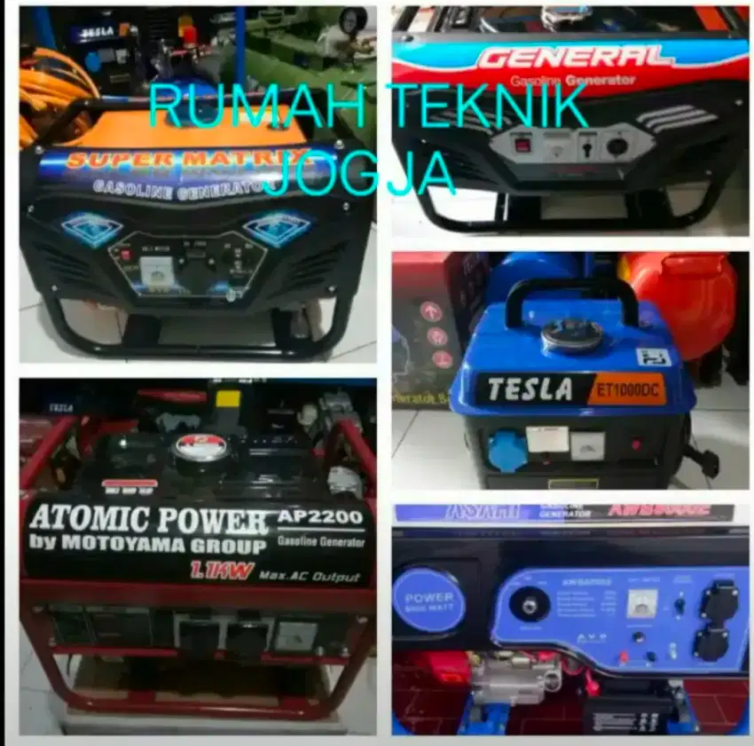 (RUMAH TEKNIK JOGJA)Aneka generator listrik berbagai ukuran