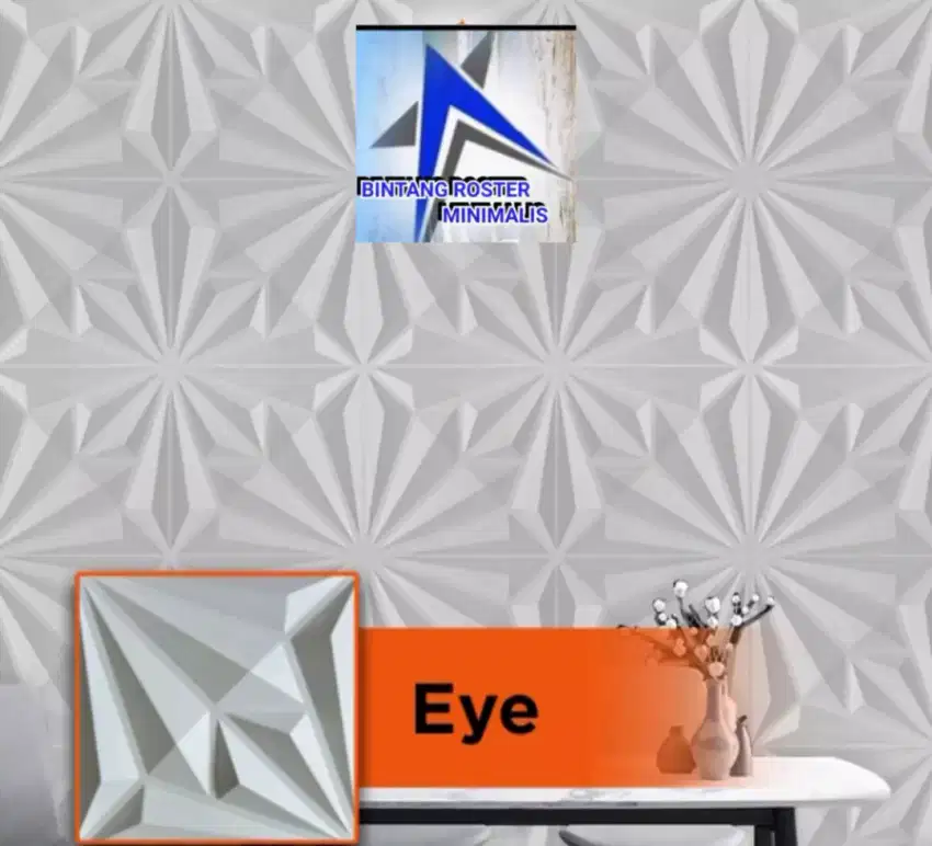 Jual wallpanel 3d beton/bahan dasar semen