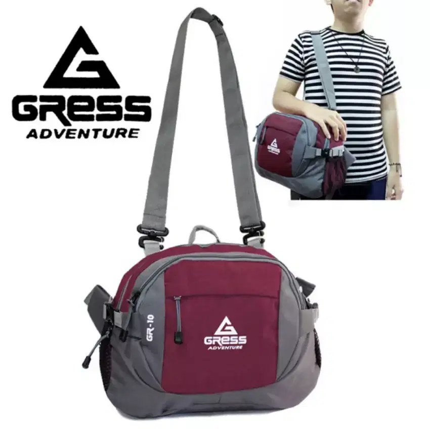 Tas Serbaguna Keren Selempang & Pinggang GRESS ADVENTURE (Original)