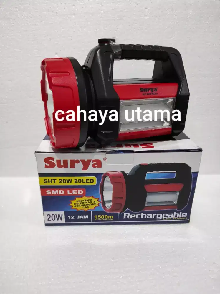 SENTER CAS TANGAN SURYA 20W+20LED EMERGENCY (BARU)