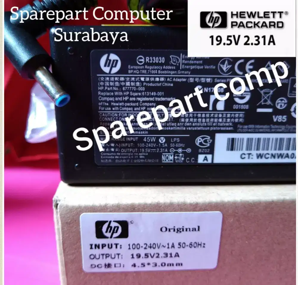 Adaptor charger laptop Hp 250-G3 265-G3 725-G2 754-G2 19.5V 2.31A ORI