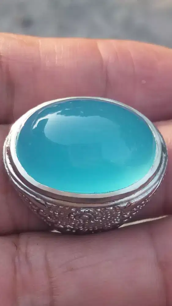 Jual Batu Cincin Blue Sky Baturaja Crystal Good Perfomance