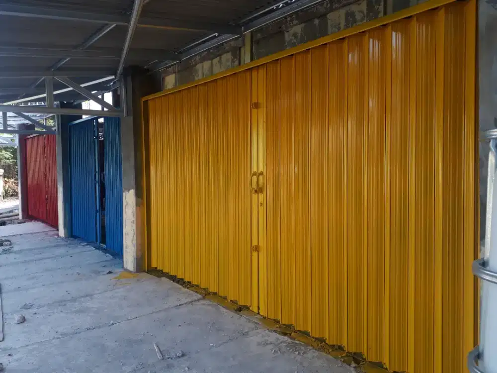 FOLDING GATE, Kusen Aluminium, Canopy, Gypsum, Rolling door