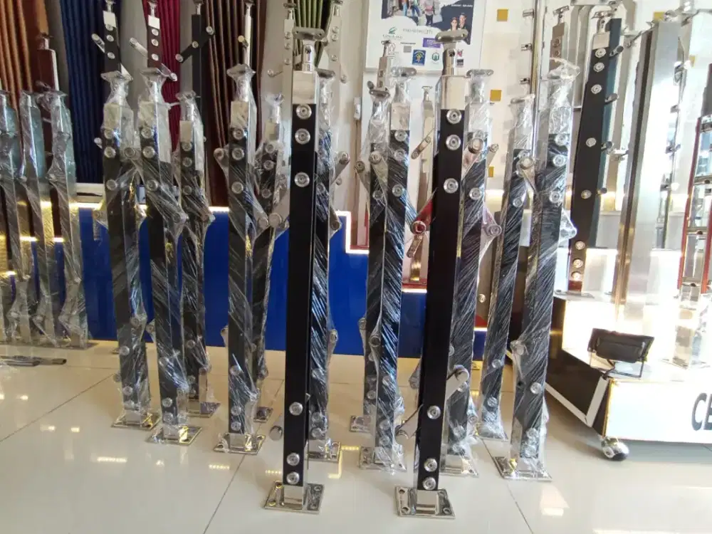 Railing Dobel Plat Stainless