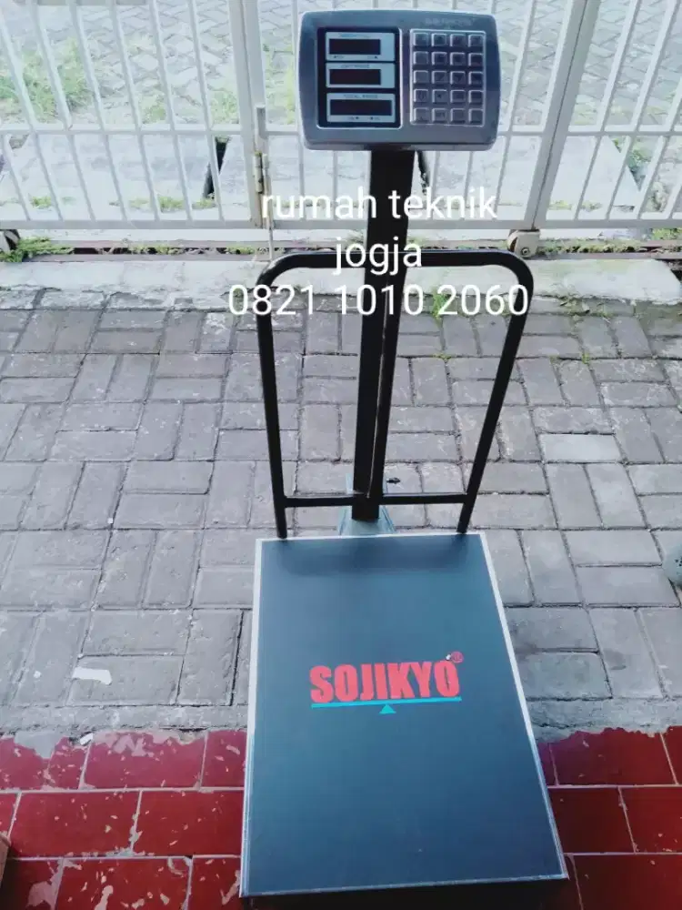 (rumah teknik jogja)timbangan digital 300 kg, stainless