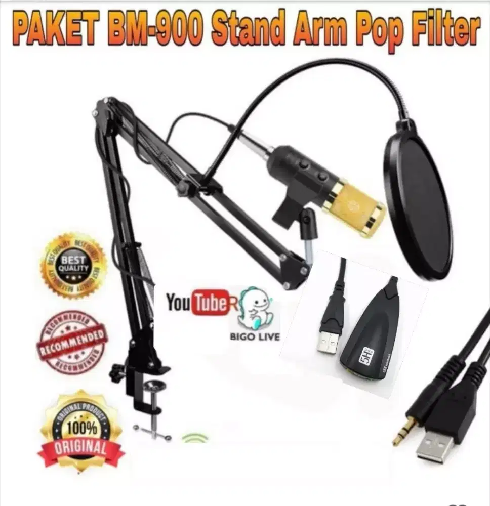 Microphone Taffware BM-900 kondisi 99% baru