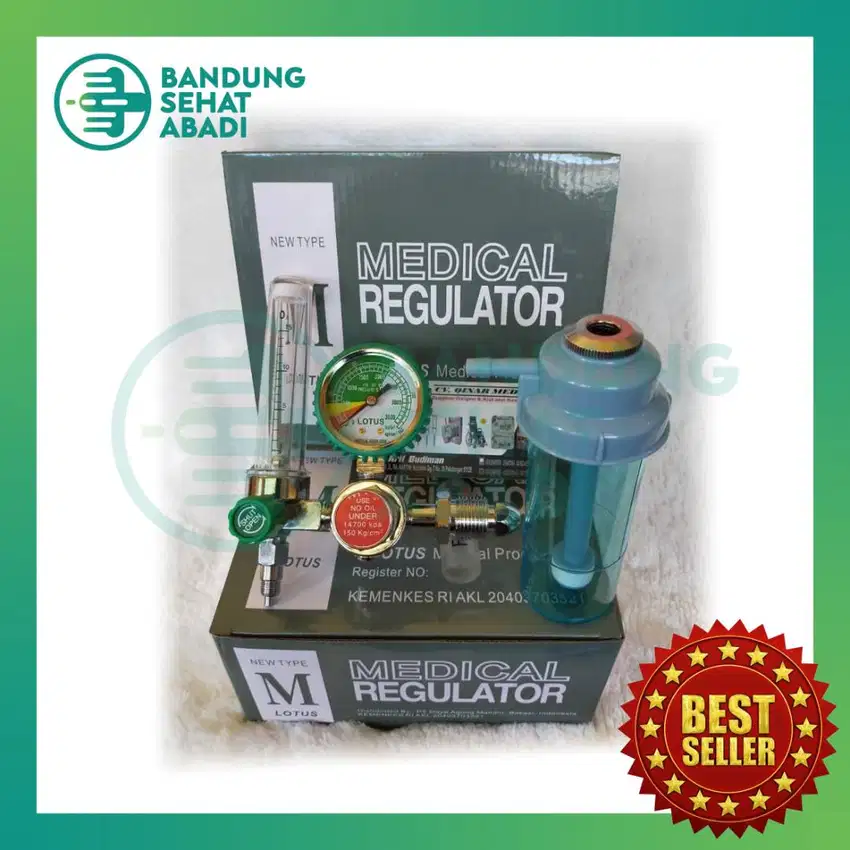 REGULATOR OKSIGEN MEDIS Regulator Tabung Oksigen Medis LOTUS