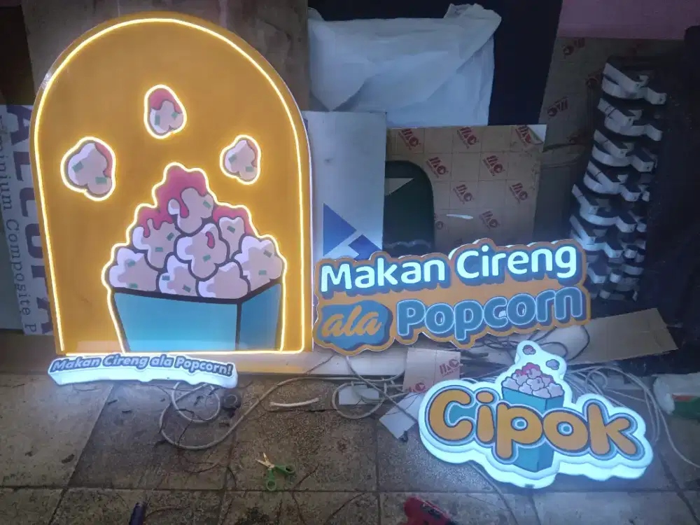 Neon flex, led flex, neon led, neon sign, huruf timbul