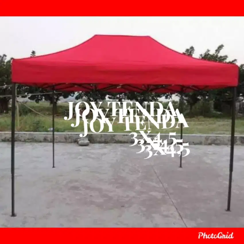 Gudang tenda lipat, kain atap, dan dinding tenda