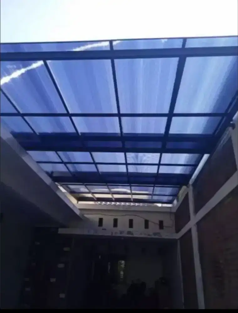 Kanopi rangka hollow atap polycarbonte 017