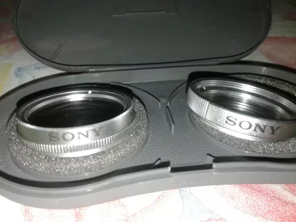 sony filter lensa uv bw 30mm 1set siap pakai nego cod rungkut ganku