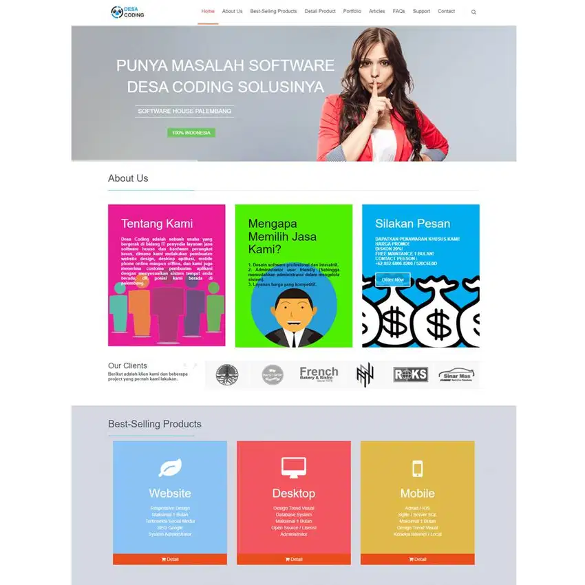 Jasa Pembuatan Website Perusahaan, Pemasaran, Landing Page, Web Sistem