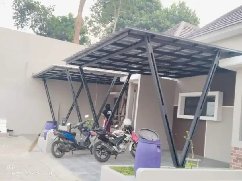 Kanopi baja ringan , kanopi solartuuf, alderon UPVC,plafon PVC
