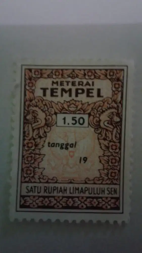 Materai 1.50 rupiah