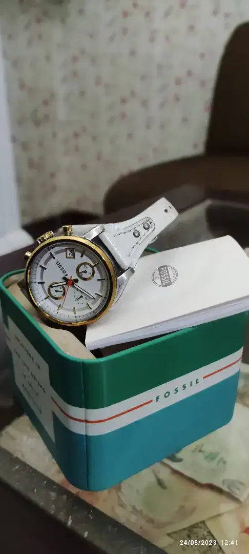 Fossil type bf lengkap dua warna gold silver