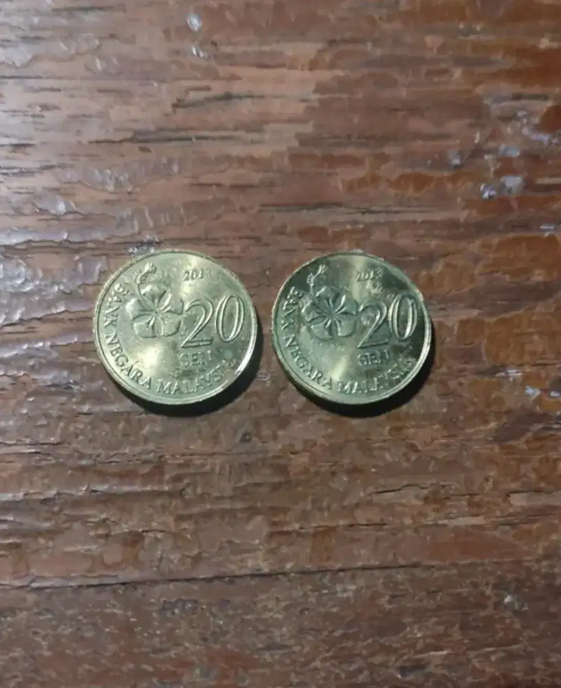 Uang koin 20 sen Malaysia thn 2013