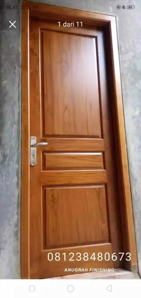 Pintu kamar bahan kayu baru dan bekas