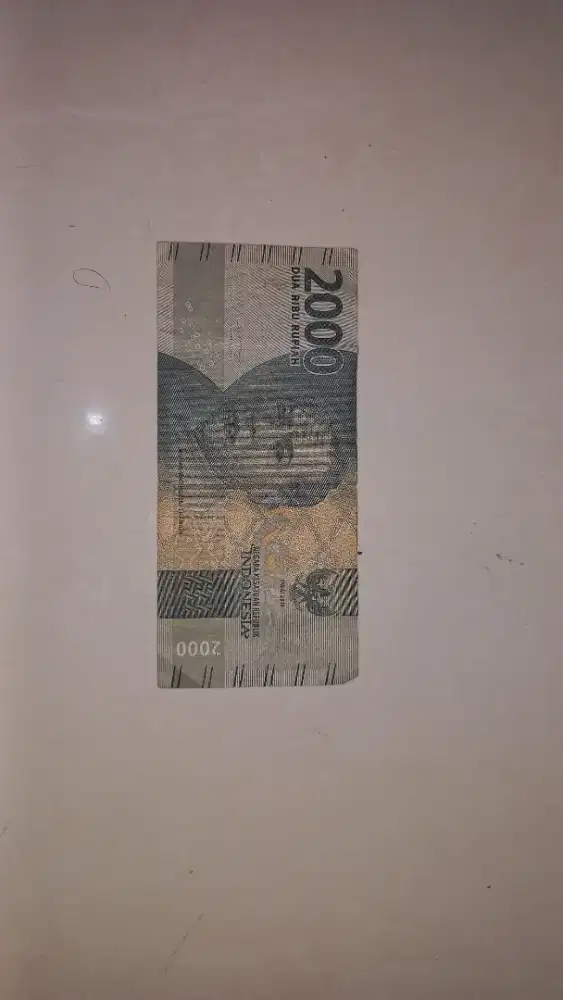 Uang kertas Rp 2 rb dan Rp 5 rb no seri unik