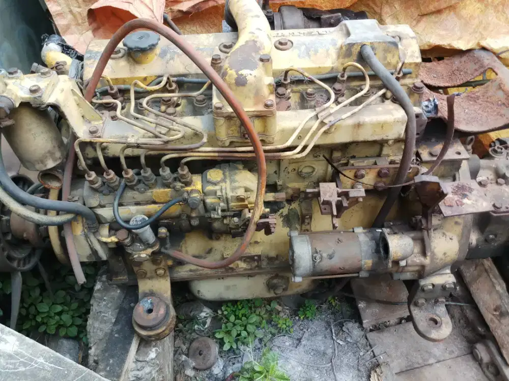 Mesin copotan KOMATSU 6D95 L turbo + pompa ex PC200-5 standard ori