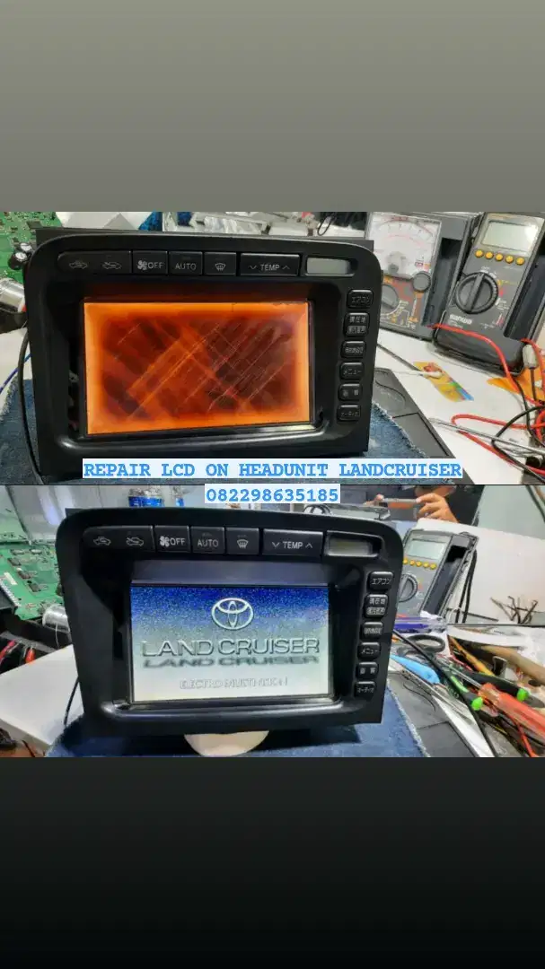 SERVIS LAYAR HEADUNIT LANDCRUISER