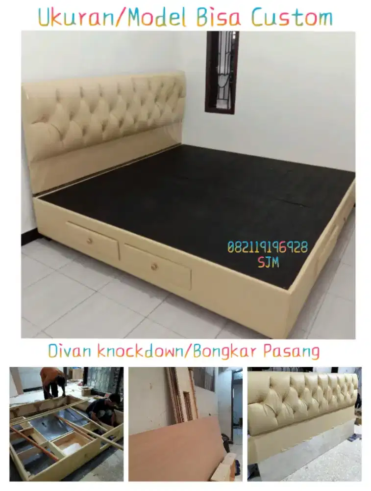Divan custom bongkar pasang