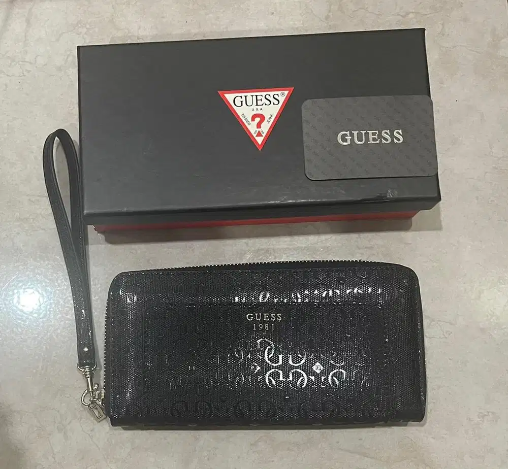dompet panjang guess black