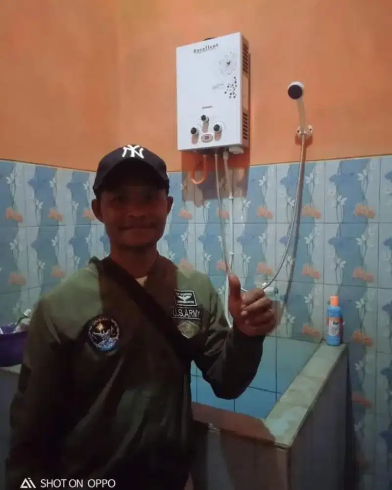 Jual water heater gas mandi air hangat