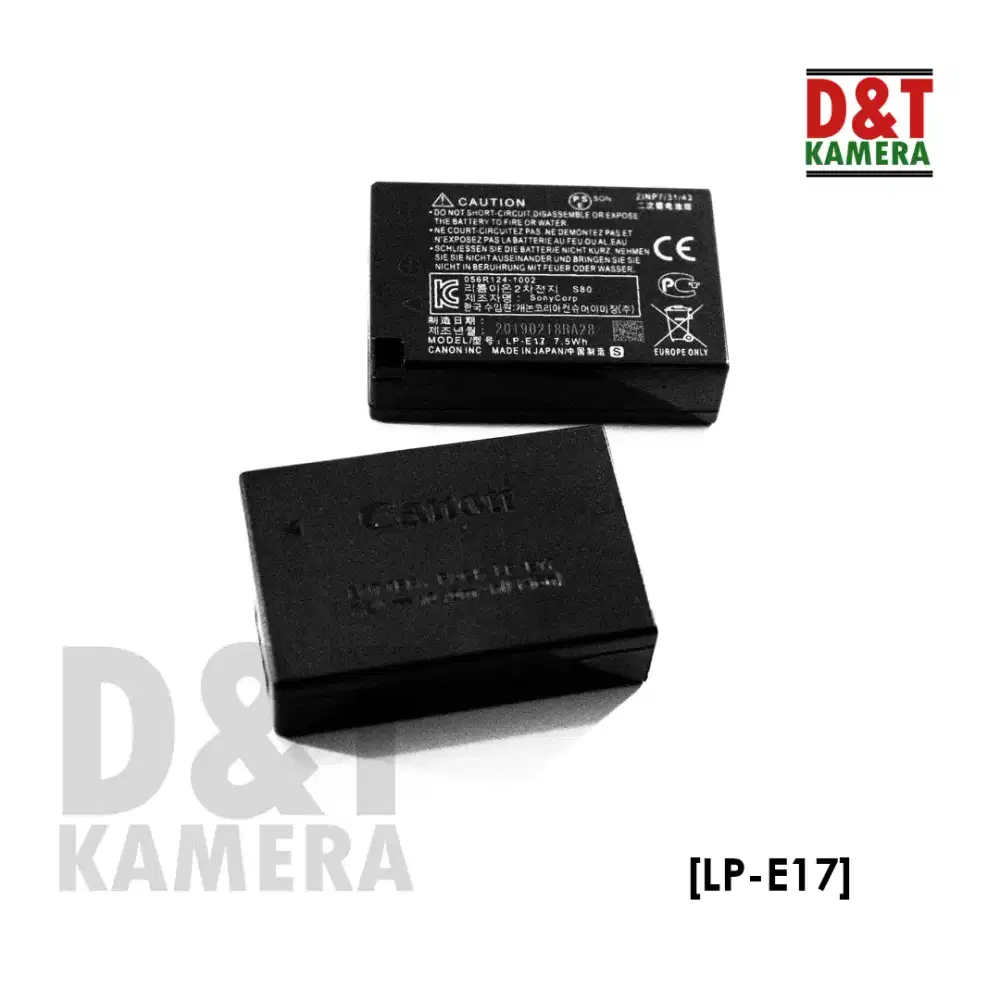Baterai LP-E17 canon 750D
