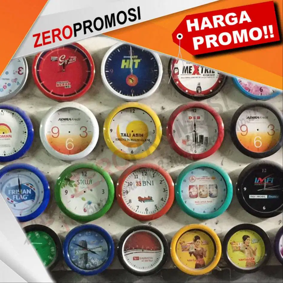 Souvenir Promosi Jam Dinding Plastik
