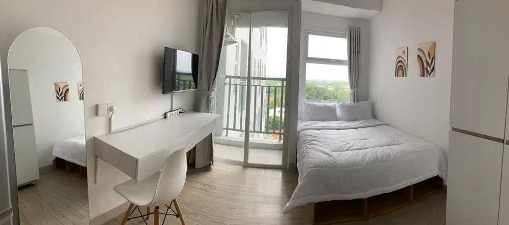 DISEWAKAN APARTEMEN FULL FURNISHED STUDIO DI SERPONG GARDEN CISAUK