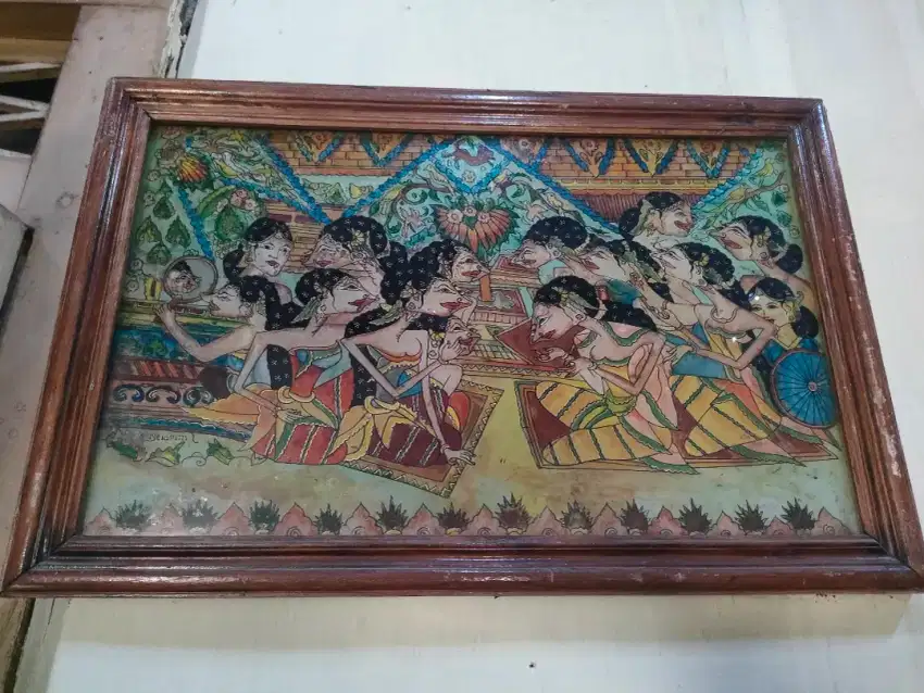 Lukis kaca wayang