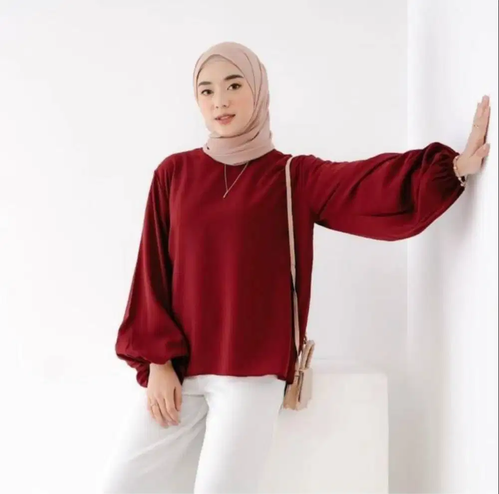 Blouse Lengan Balon