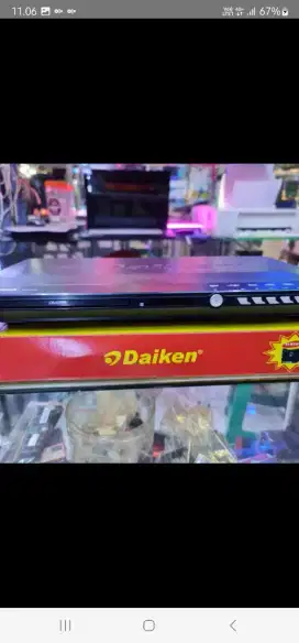 DVD PLAYER DAIKEN VCD CD MP3 MP4 USB KARAOKE BISA KEY KONTROL