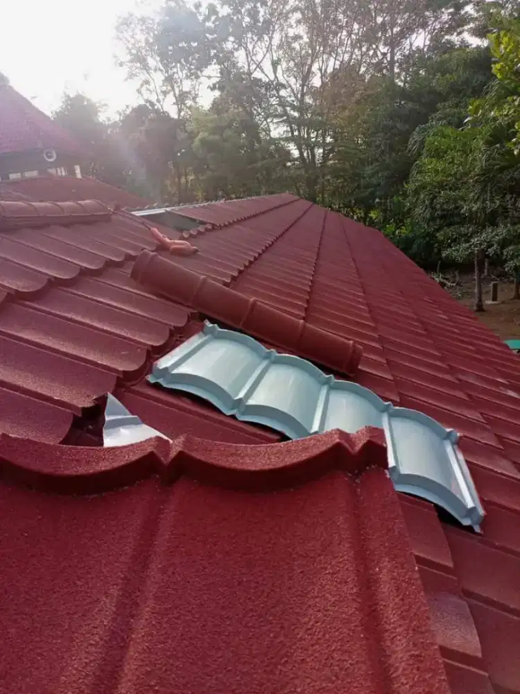 Atap baja ringan dan plafon PVC gypsum dll