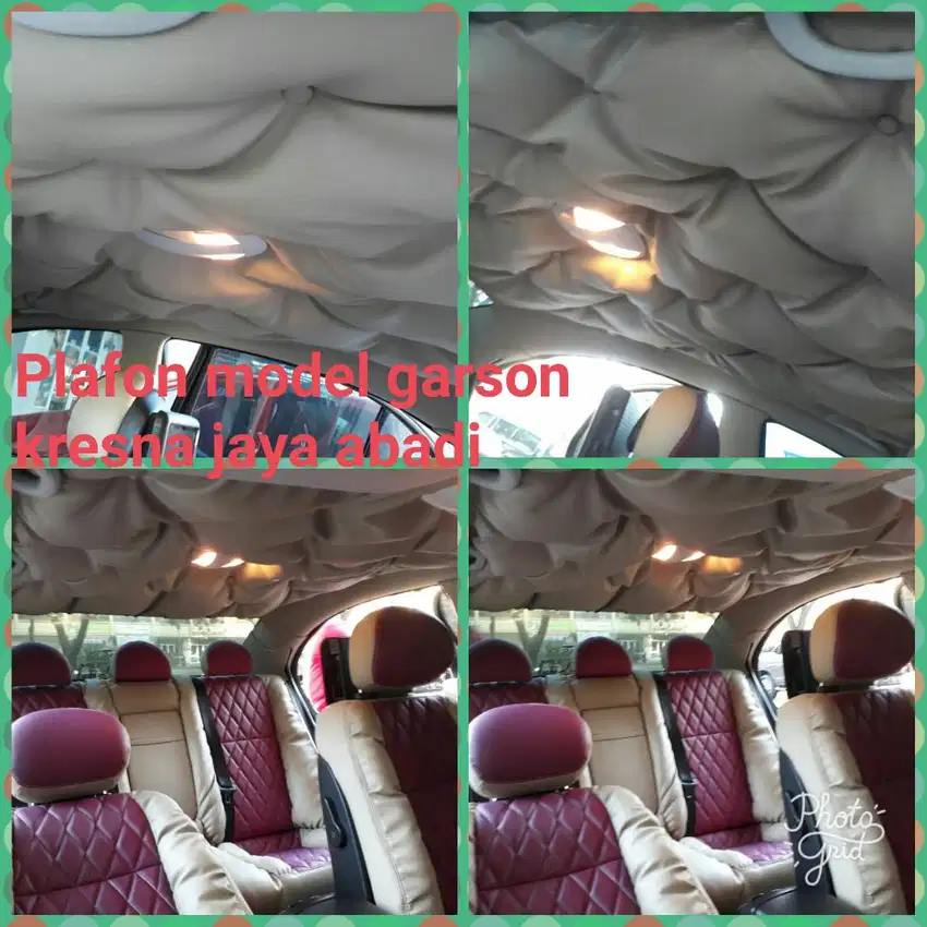 Plafon mobil model Garson SOFA / LAPIS PLAFON MOBIL DENGAN BAHAN KULIT