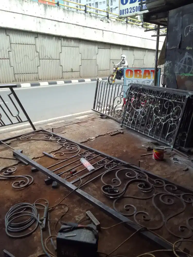 Pintu pagar minimalis ter murah 3922 di Tangerang kota