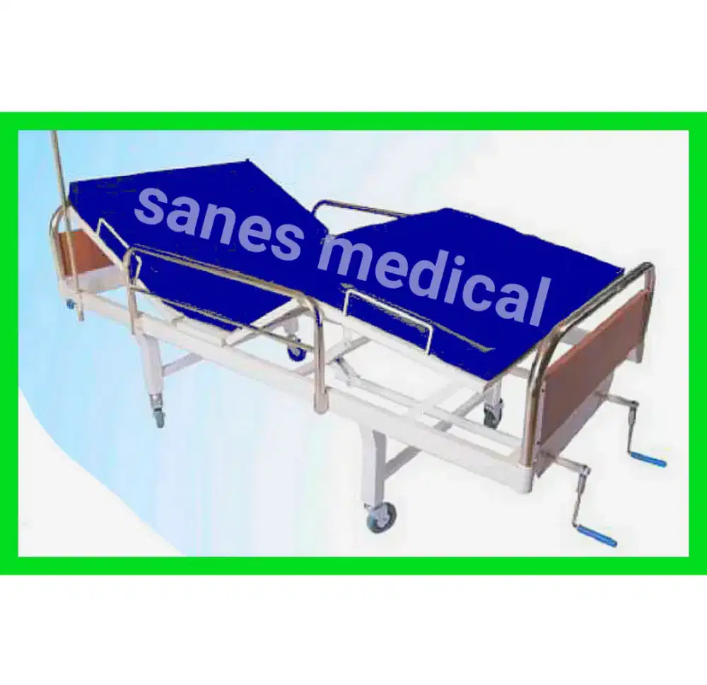BARU Bed Rest Prokes Ranjang Pasien 1 2 Crank Engkol Klinik 3 RS