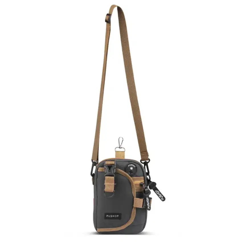 Tas Selempang Slingbag Pushop Axel Hitam Biru Hijau