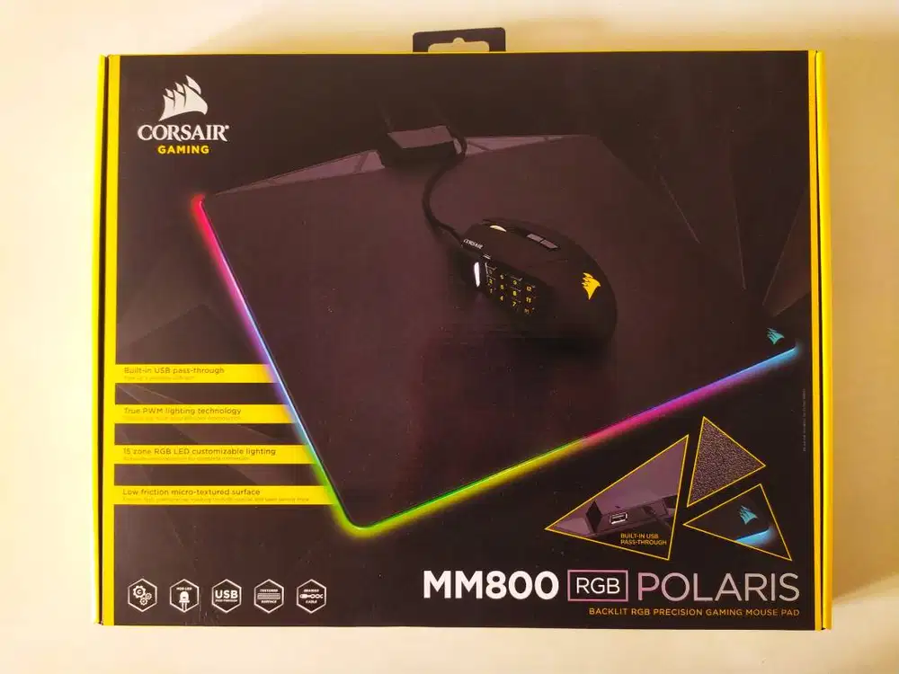 Gaming Mouse Pad/Mousepad - Corsair MM800 RGB POLARIS