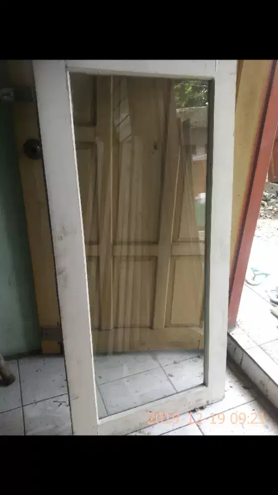 Jendela jati tua pilihan+kaca oni