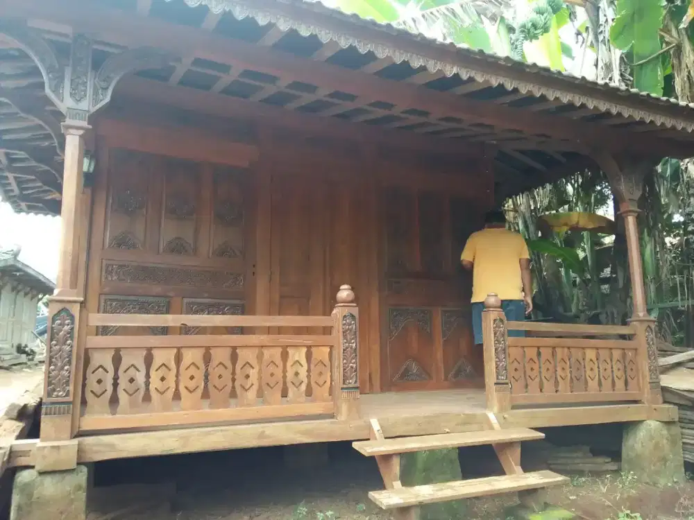 Pree order Rumah gladak panggung rumah adat jawa materil kayu jati